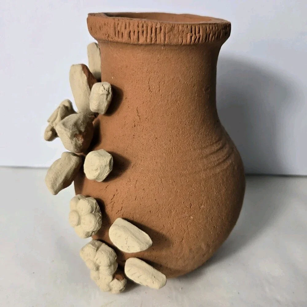 7 Inch Mini Tabletop Terracotta Chimney Mexican Art Handmade